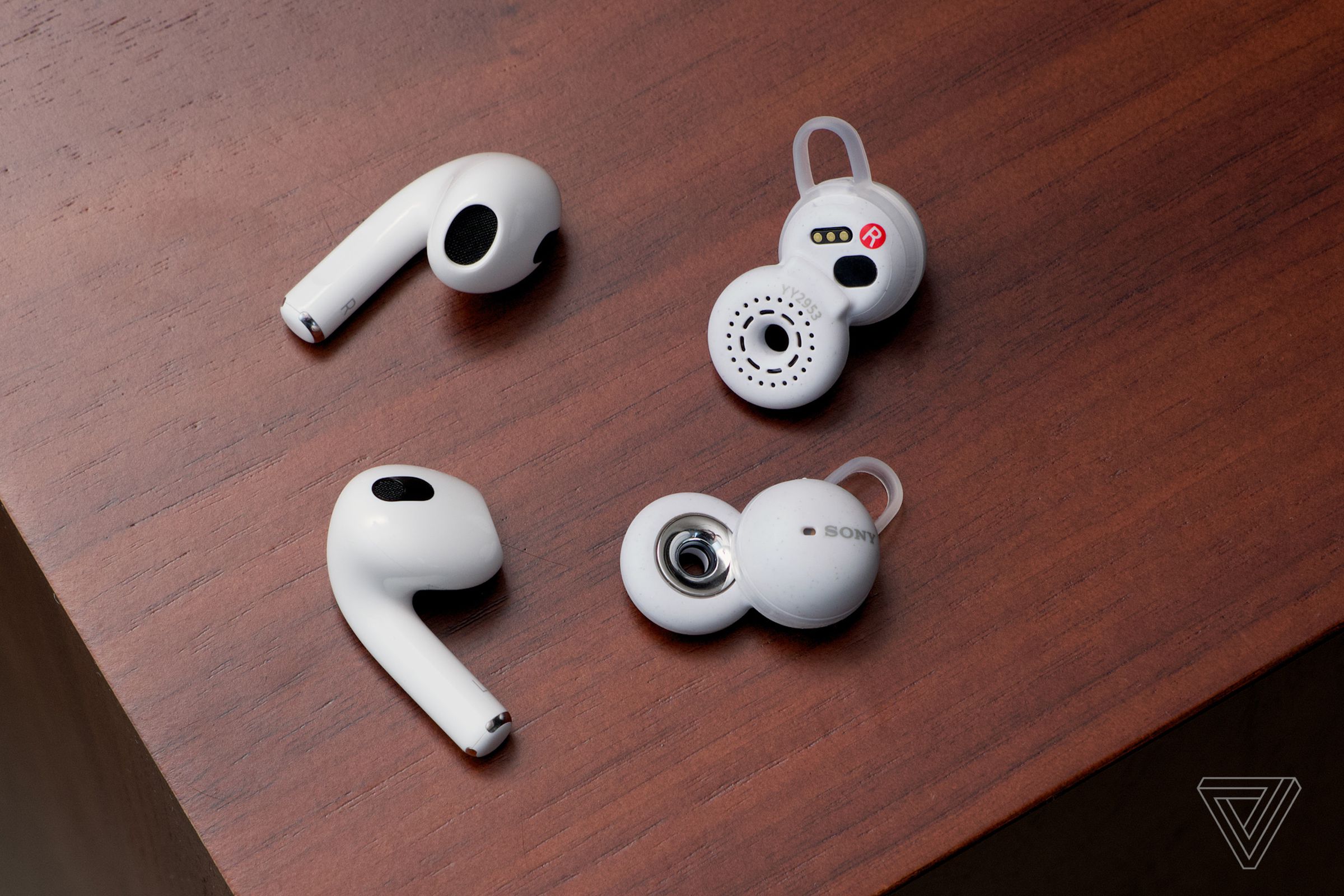 Sony’s LinkBuds are slightly lighter than Apple’s third-generation AirPods.