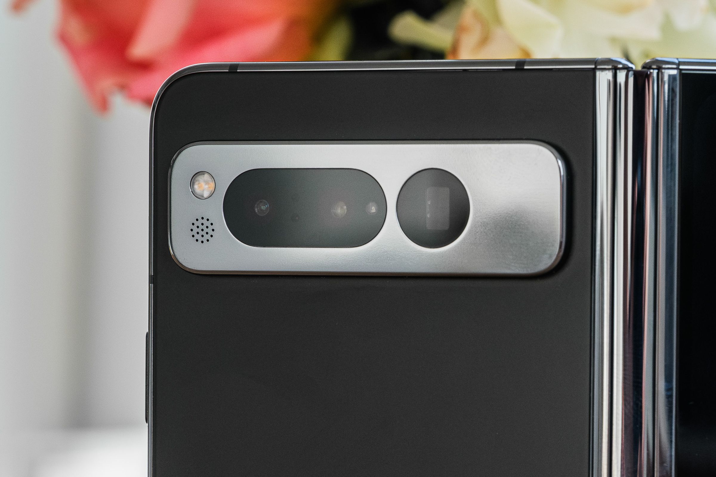A photo of Google’s Pixel Fold smartphone.