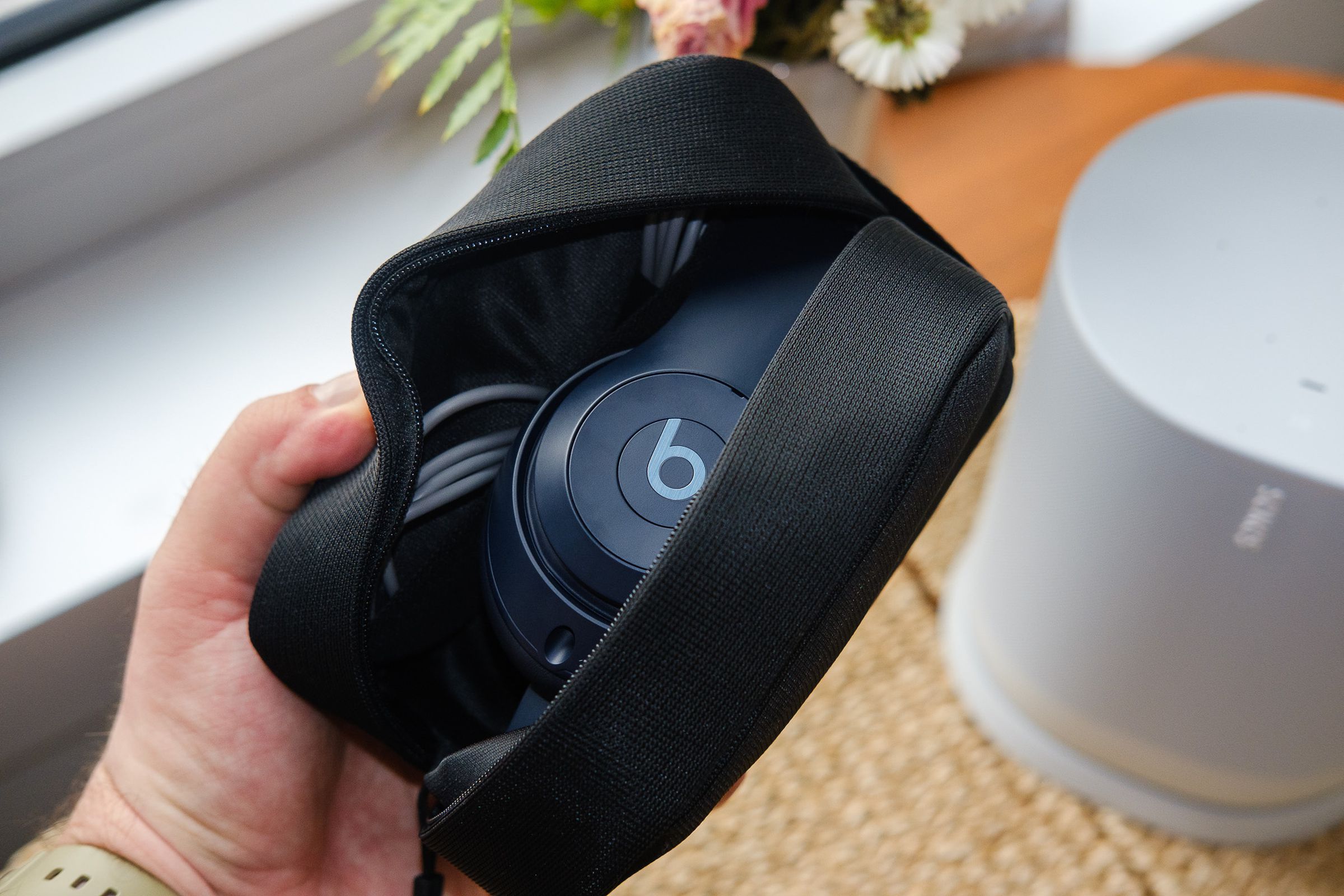 A product photo of the Beats Studio Pro noise-canceling headphones.