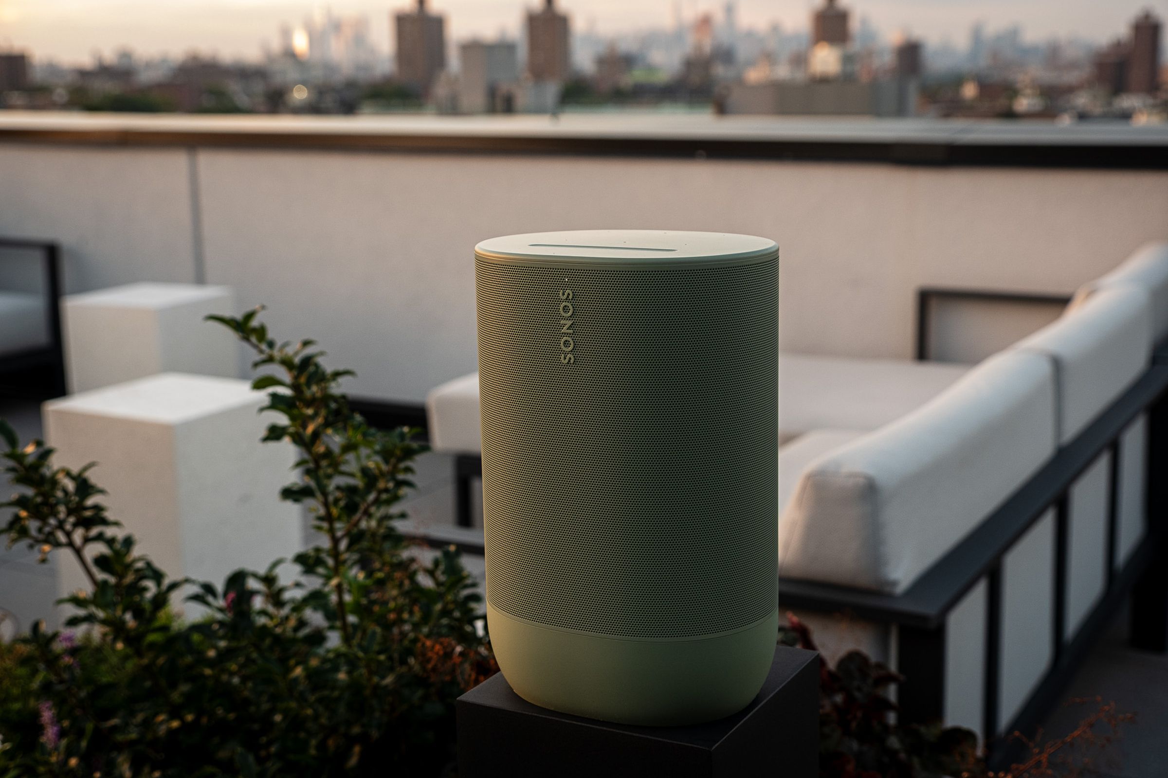 A photo of the Sonos Move 2 portable speaker.