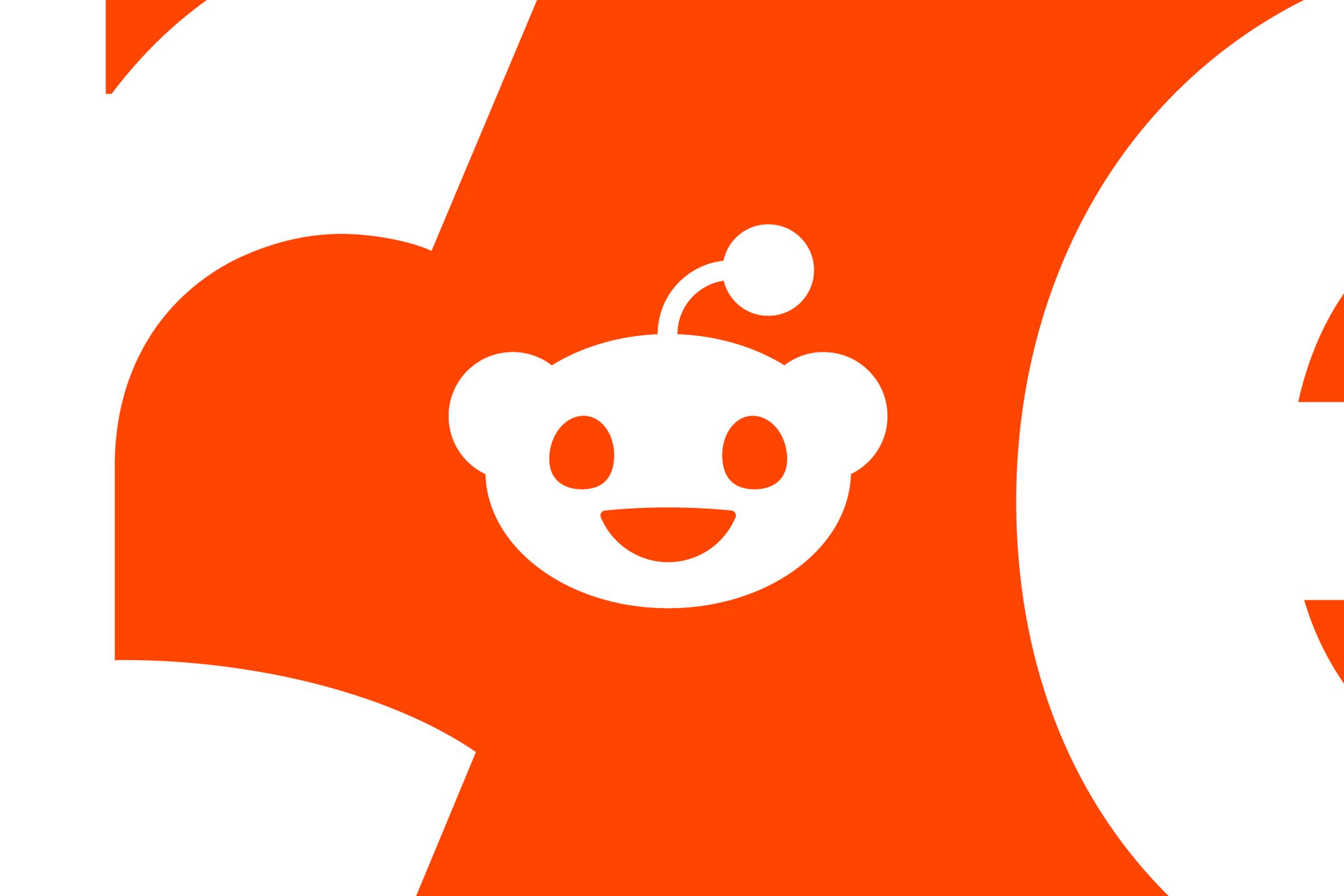 An image showing the Reddit logo on a red and white background