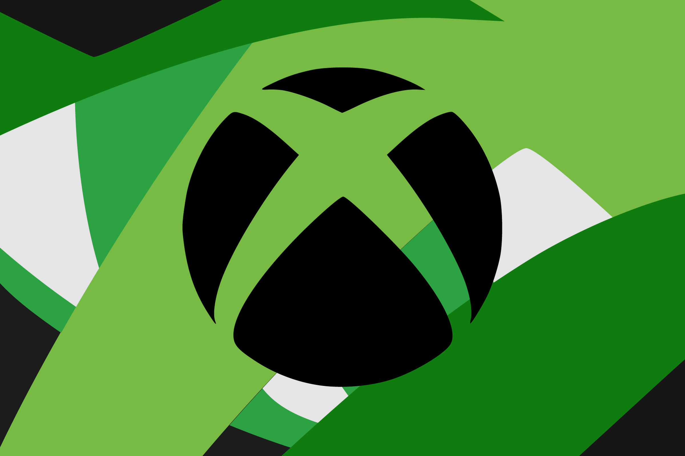Vector collage of the Xbox logo.