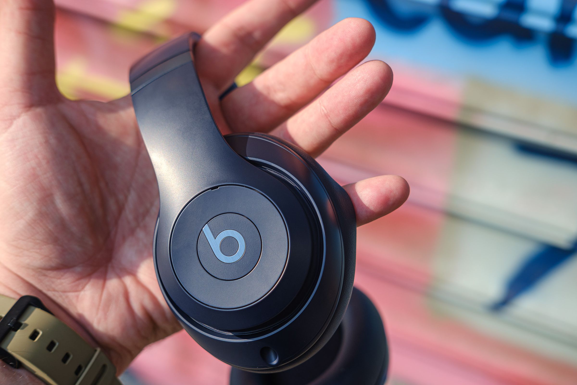 A product photo of the Beats Studio Pro noise-canceling headphones.
