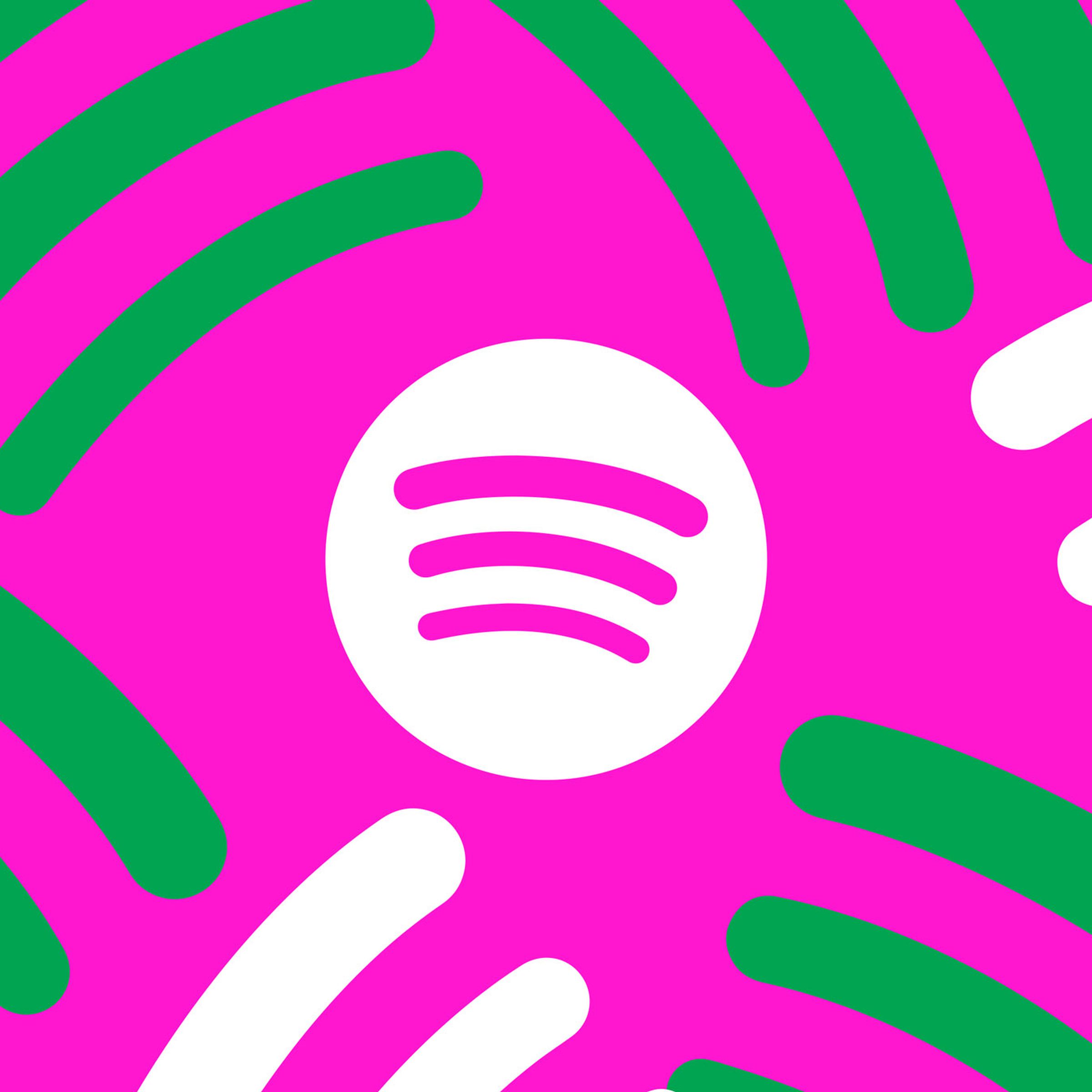 An illustration of the Spotify app logo