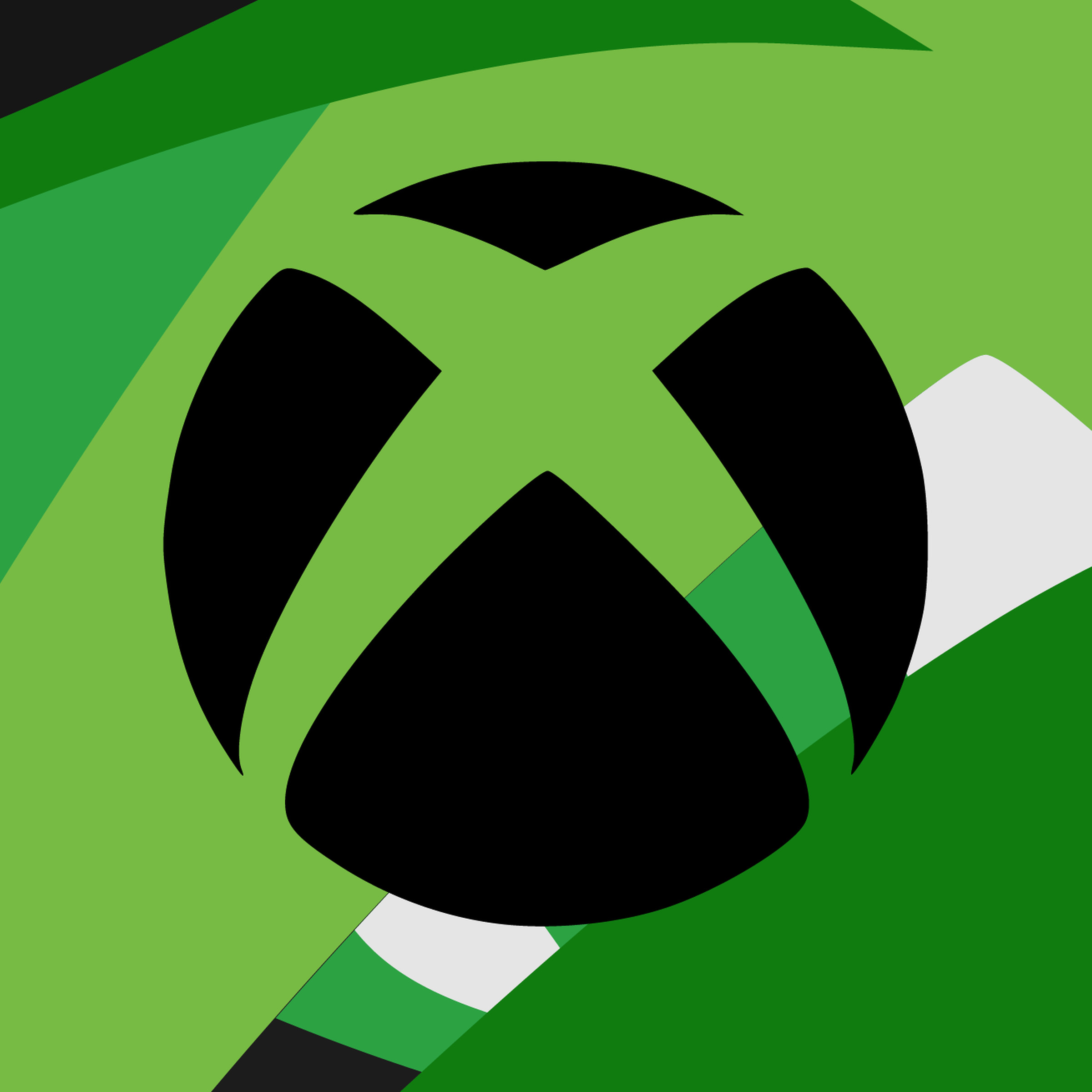 Vector collage of the Xbox logo.