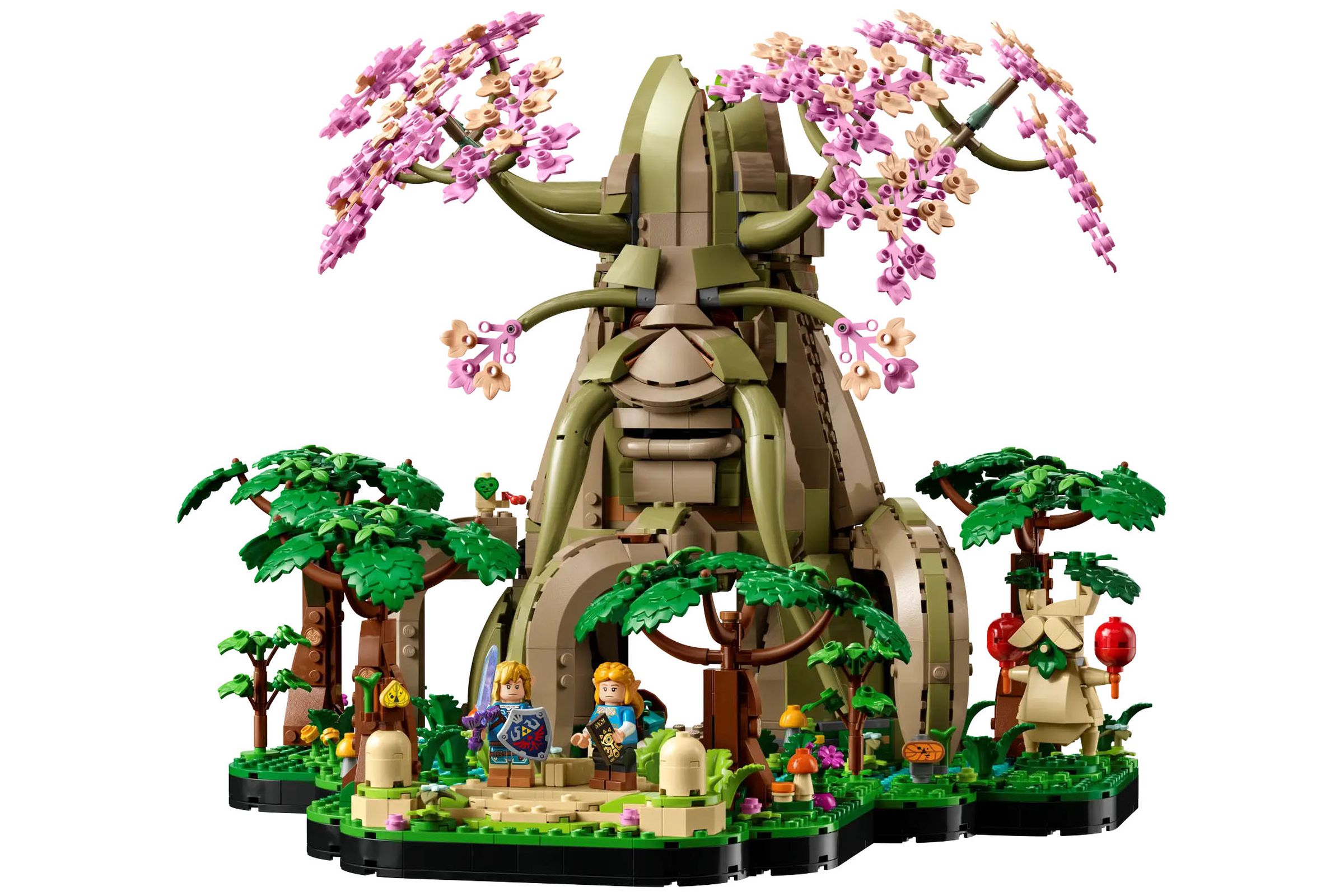 The Great Deku Tree from Breath of the Wild in Lego form.