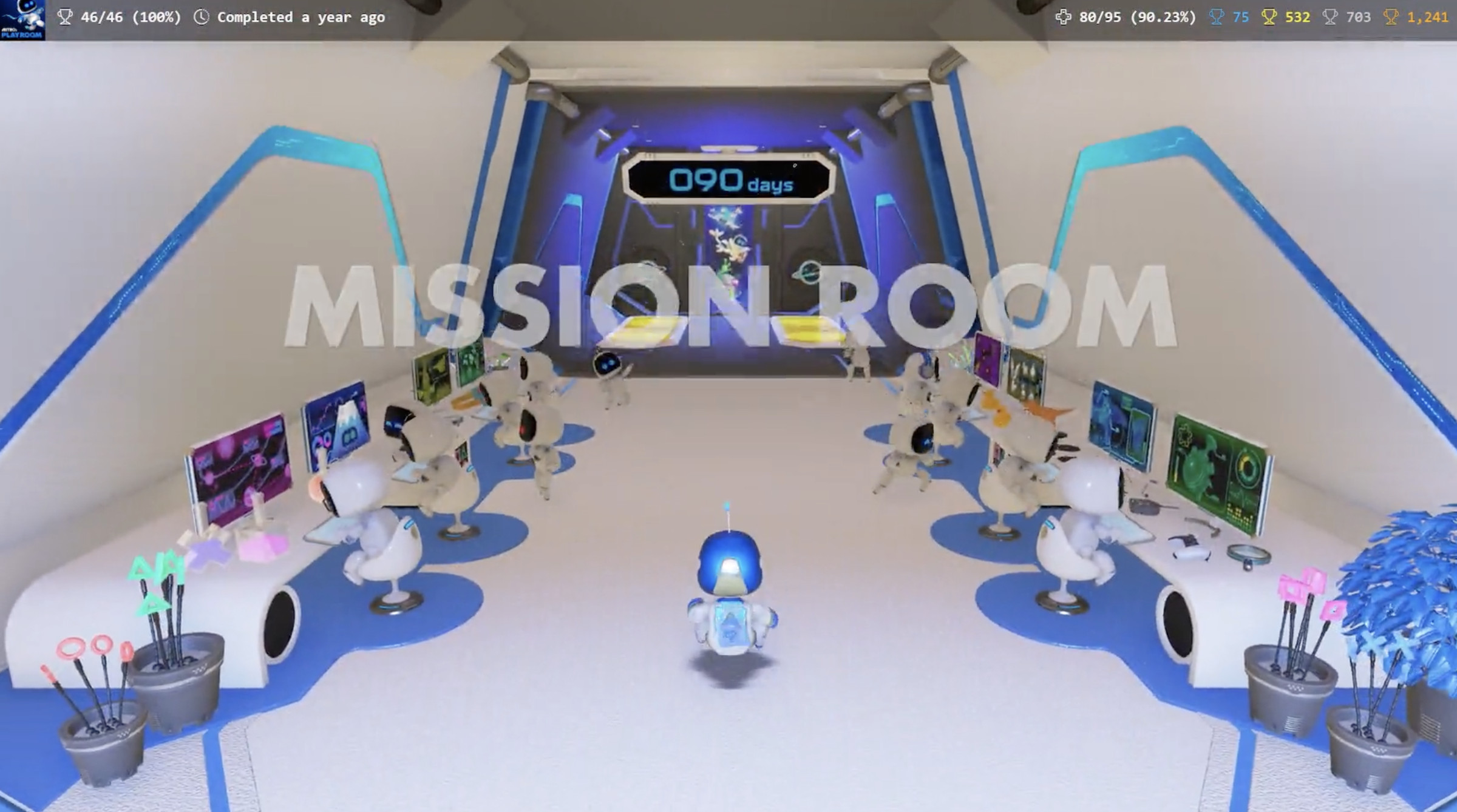 <em>A new mission room appears in the PS Labo room once you go through a portal.</em>