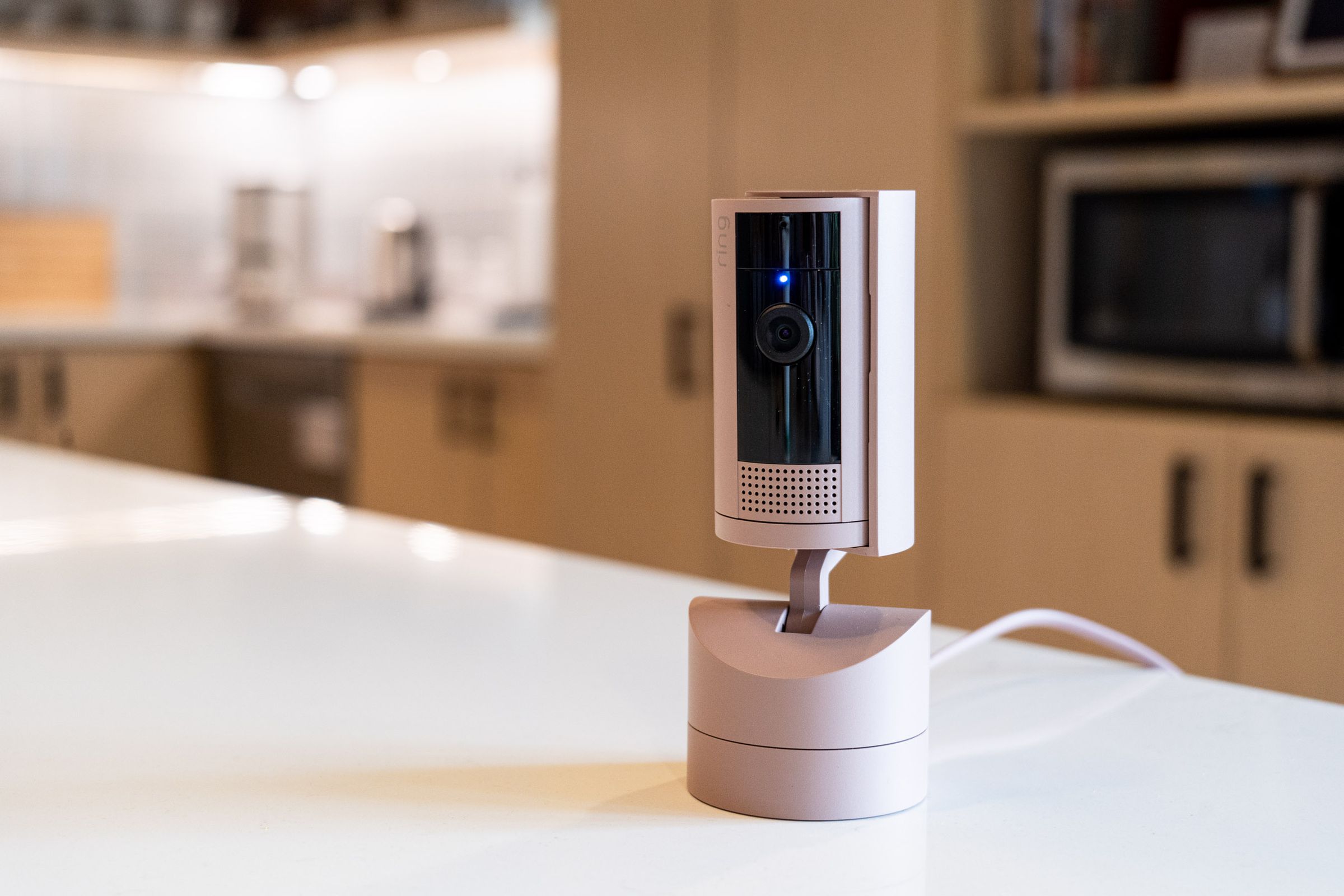 The Ring Pan-Tilt Indoor Cam comes in pink and rocking some moves. 
