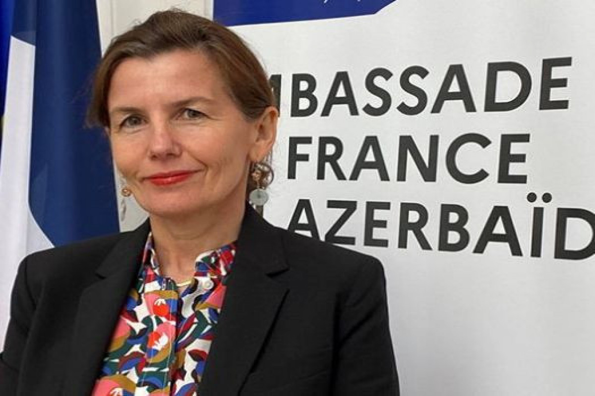 The French ambassador in Azerbaijan Anne Boillon 