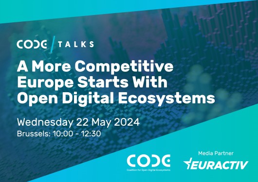 Media Partnership - CODE Talks: A More Competitive Europe Starts with Open Digital Ecosystems