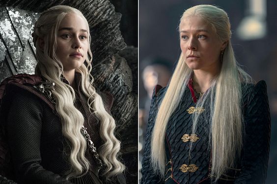 Game of Thrones Season 7 Episode 3 Emilia Clarke as Daenerys Targaryen; House of the Dragon Season 1 - Episode 10 Emma D'Arcy as Rhaenyra