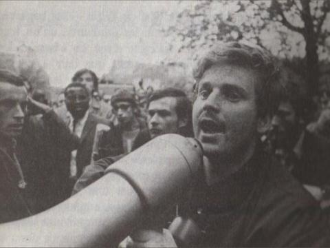 Daniel Cohn Bendit during May '68 in France