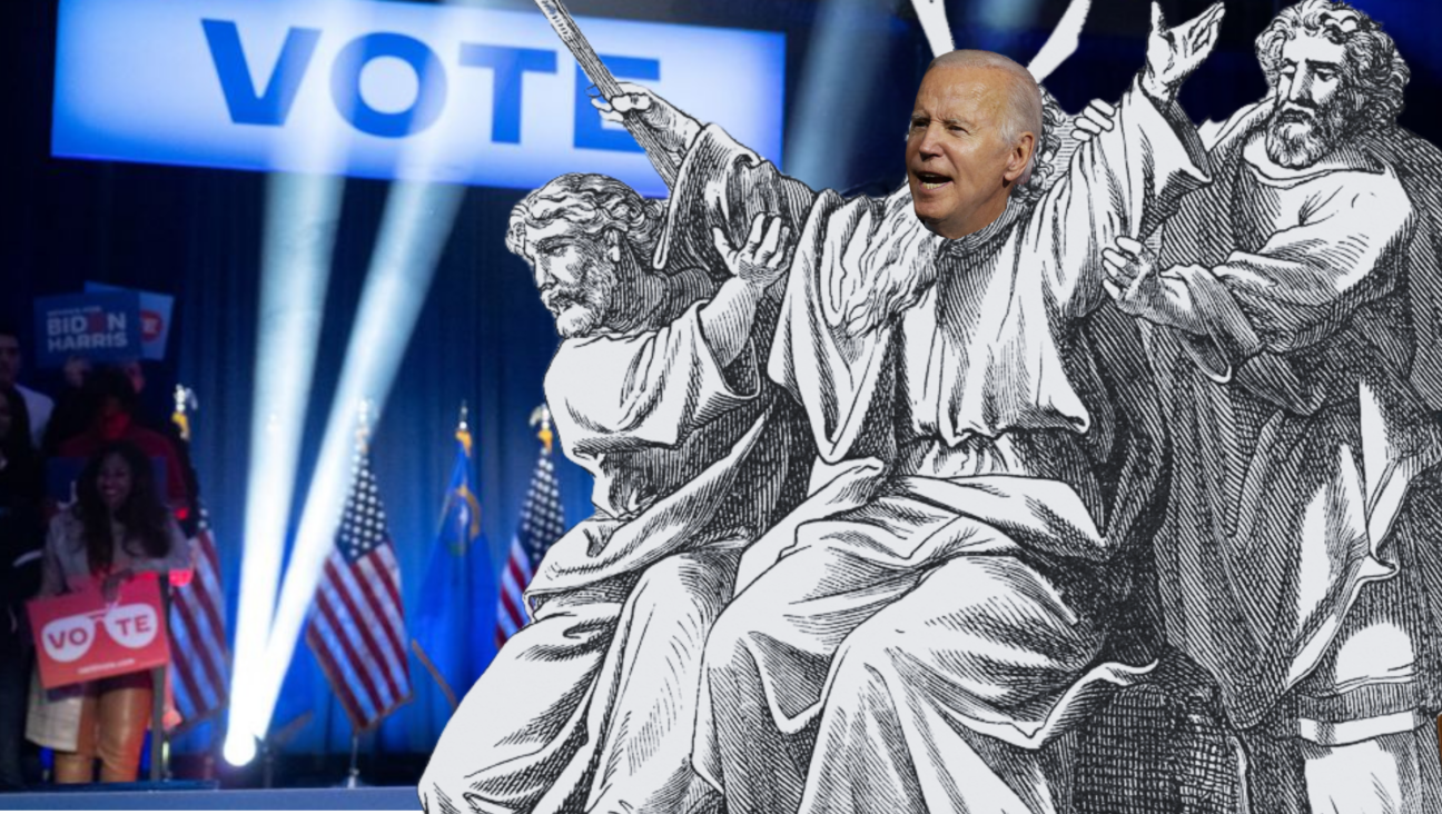 Rabbi Michael S. Beals, who President Joe Biden calls “his rabbi,” said now is the time for Democrats to rally around Biden and hold up his arms, as Aaron and Hur did for Moses while Joshua was battling Amalek.