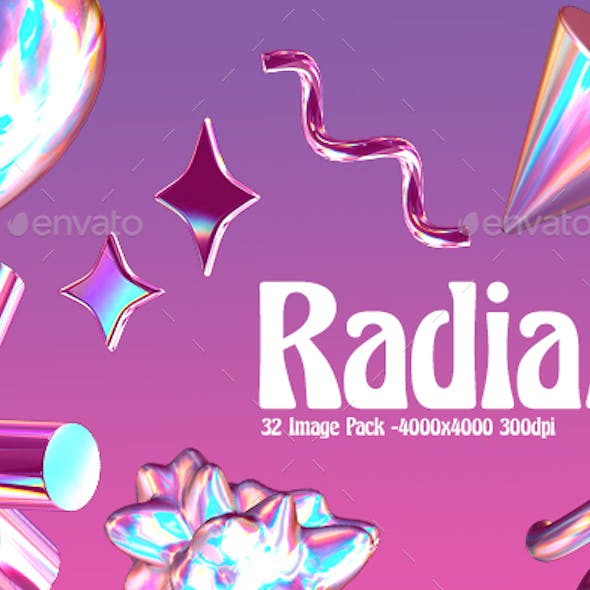 Radiant | 32 3D PNG Objects