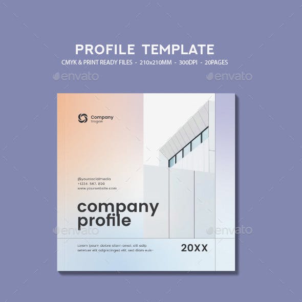 Square Company Profile Template
