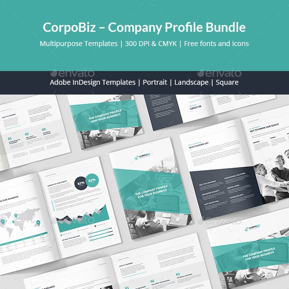 CorpoBiz – Business and Corporate Company Profile Brochures Bundle 3 in 1