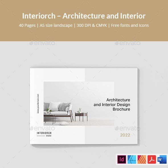 Interiorch – Architecture and Interior Design Brochure Landscape