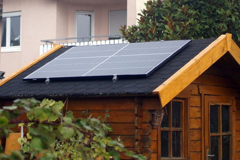 solaranlage für gartenhaus