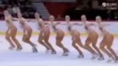Синхронное фигурное катание на коньках. 
