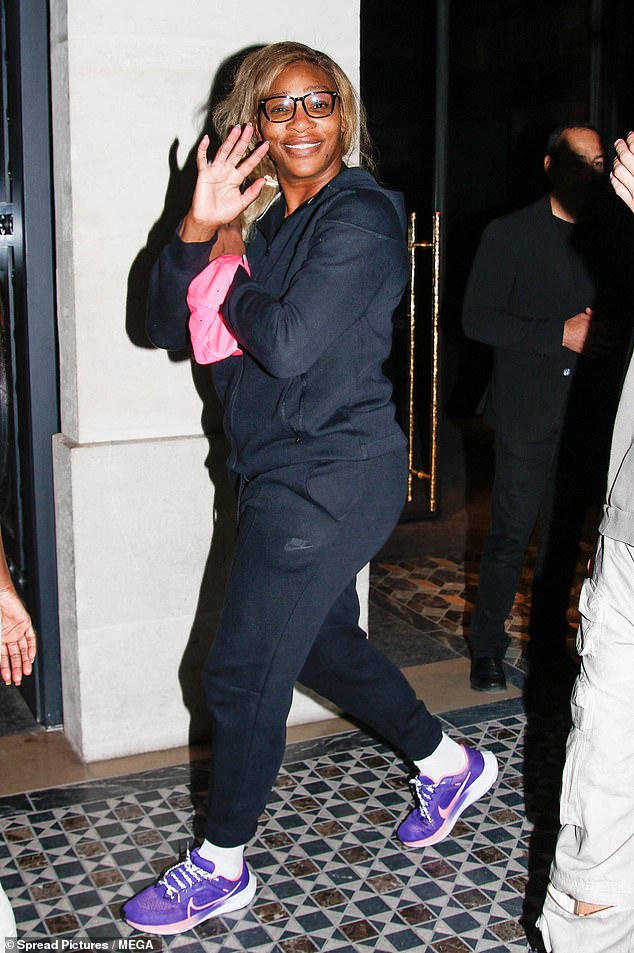 Serena Williams kept it casual as she stepped out in Paris Thursday. The superstar skipped the haute couture, and opted for some relaxing athleisure wear for her walk around the city