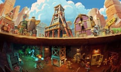 Characteristic quirkiness … SteamWorld Build video game artwork.