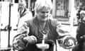 Janet Slade in the early 1980s at her regular Sunday stall in Covent Garden, London, where she sold her pottery