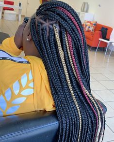 B E T T Y  Bella B R A I D S on Instagram: “For booking and questions 2247953104” Cornrow, Braided Hairstyles, Cornrows, Box Braids, Plaits, Box Braids Styling, Long Box Braids, Box Braids Hairstyles, Colored Box Braids