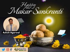 happy makar sanki greeting card with photo