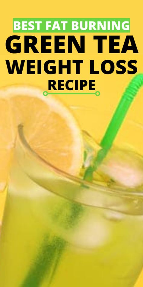 Homemade Green Tea Recipe For Weight Loss - Skinny Fit Mama Green Tea And Apple Cider Vinegar, Best Losing Weight Tea, Losing Weight With Green Tea, Healthy Green Tea Drinks, Slim Tea Recipe, Green Tea Recipes Fat Burning, Homemade Green Tea, Iced Green Tea Recipe, Ginger Green Tea
