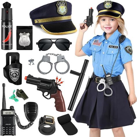 Outfits, Costumes, Girl Costumes, Girl, Cute Costumes, Cop Costume, Kids Costumes, Cop Costume For Kids, Halloween Costumes For Girls