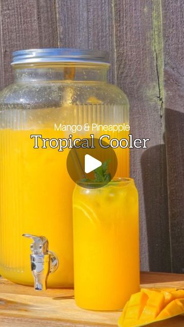 Fathima Yusuf (Shadiya) on Instagram: "Will you try this ??  Best Summer Tropical Cooler Mango & Pine apples cooler   Taste the tropical paradise with this Pineapple & Mango Juice. Bursting flavors, blend of sweet and tangy, delivering a refreshing taste of the tropics in every sip.  Try it today!!  LIKE, SAVE, SHARE the reel & FOLLOW @shadi_faleel for more easy recipes.  You’ll only need: 1 Pine apple 2 to 4 Mangoes Juice of 4 lemons 1 to 1 & 1/2 cup of sugar 1 ltr water  Ice cubes   Follow @shadi_faleel Share & Save the reel.  Follow the instructions mentioned on the video.  Summer summer drinks tropical cooler mango season mango & pineapple cooler   #mango #mangoseason #mangocooler #mangoandpineapple #summerdrinks #mangoaguao #mangolover #tropicalcooler #mangolemonade #drinks #thirstque Juicing Recipes With Mango, Refreshing Juices Summer Drinks, Mango Pineapple Mocktail, How To Make Pineapple Juice, Mango Drinks Alcohol, Mango Drink Recipes, Lemonade Drink Recipes, Mango Slushie Recipe, Mango Pineapple Juice