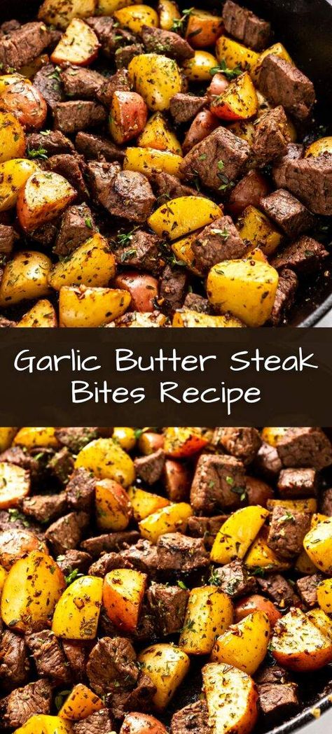 Essen, Butter Steak Bites Recipe, Garlic Butter Steak Bites, Butter Steak Bites, Steak Dinner Recipes, Steak Bites Recipe, Butter Steak, Clean Protein, Fodmap Friendly