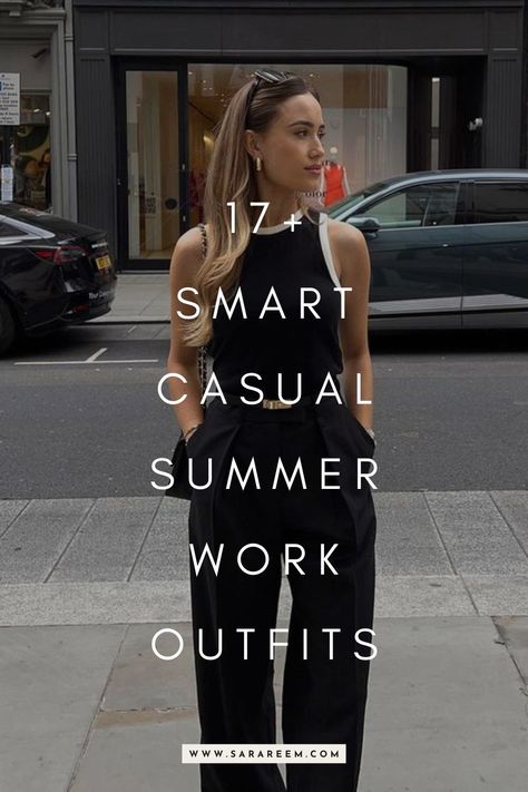 Looking for summer work outfits that look effortlessly stylish for any office setting? You'll love this list of  17+ work outfit ideas to copy this summer 2024. Summer Work Clothes For Women, Summer Outfits For Office Women, Cute Summer Work Outfits For Women, Office Outfits Summer Casual, Professional Outfits Women Summer Work, Hot Days Work Outfits, Elegant Office Outfit Summer, Summer Working Outfit Office, Casual Summer Outfits For Women Work