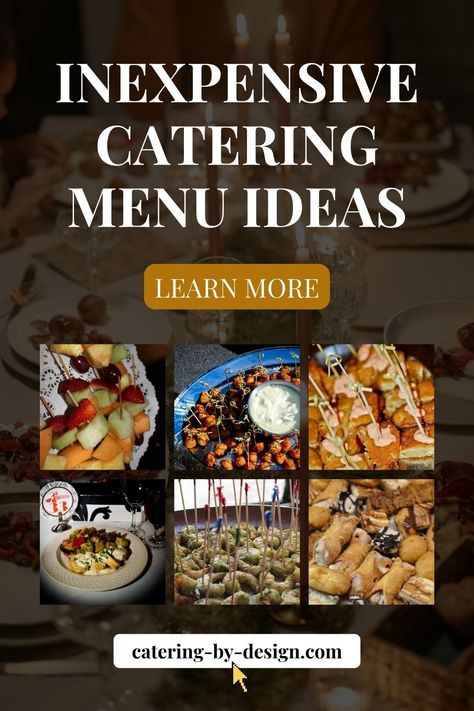 Explore our website for a feast of inexpensive catering menu ideas. Good taste doesn't have to come with a hefty price tag! 🌮🎉 -- Catering display, Catering idea, Catering for 50 people parties, Catering food, Catering display presentation, Catering for 100 people, Catering display elegant, trendy catering ideas, Catered Lunch Ideas Catering For 200 People, Catering Food Ideas Dinners, Catering Meals Ideas, Simple Catering Menu Ideas, Catering For 150 People, Chicken Catering Ideas, How To Cater For 50 People, Catering For 50 People Parties, Catering Menus Ideas