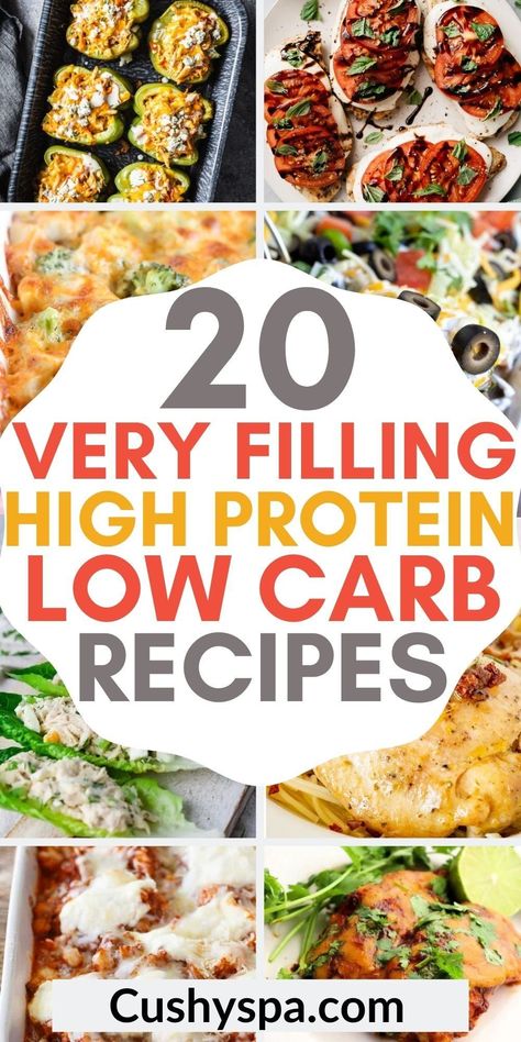 High Protein Low Carb Recipes Dinner, Low Carb High Protein Meals, High Protein Meals, Low Carb High Protein, Breakfast Low Carb, Healthy High Protein Meals, High Protein Low Carb Recipes, Protein Meals, Makanan Diet