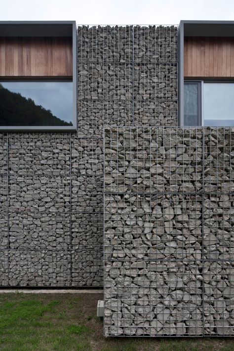Fredrikstad, Bcho Architects, Case In Pietra, Architecture Firms, مركز ثقافي, Casa Cook, Gabion Wall, Building Techniques, Visitor Center