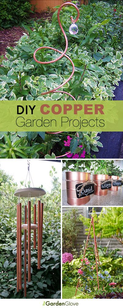 DIY Copper Garden Projects • Lots of Ideas & Tutorials! Copper Garden Art, Carillons Diy, Diy Jardin, Copper Garden, Diy Copper, Copper Diy, Outdoor Crafts, Unique Garden, Kew Gardens