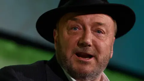 Getty Images Picture of George Galloway - one of the politicians and journalists who have had their Wikipedia pages changed by a mystery Wikipedia editor