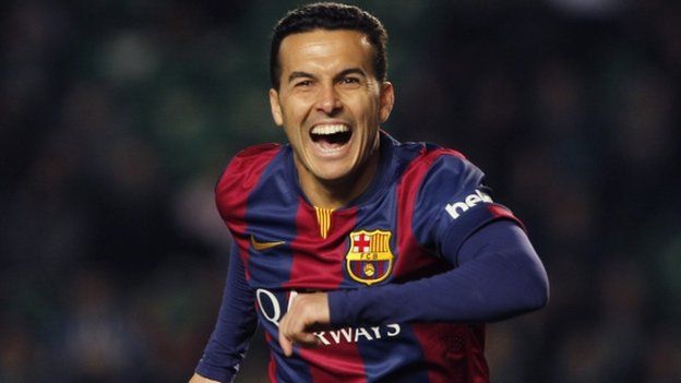 Barcelona striker Pedro