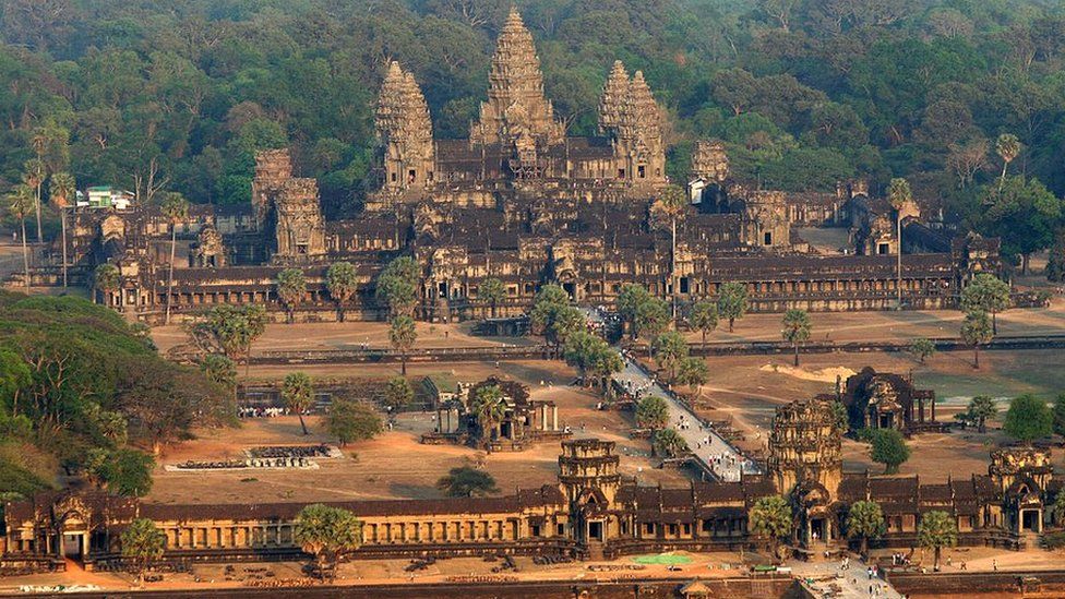 View of Angkor Wat in Cambodia