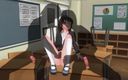 H3DC: 3D Hentai Girl tenta masturbação pela primeira vez