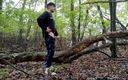 Idmir Sugary: तीव्र हस्तमैथुन - 2 कमशॉट्स, दूसरा वीर्य शॉट पहले से बड़ा - बरसात के दिन जंगल में वीर्य