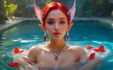 AI Girls: 22 nahé obrázky nejkrásnějších elf dívek na sobě Red Diamond...