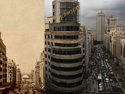 El antes y después del Edificio Carrión.