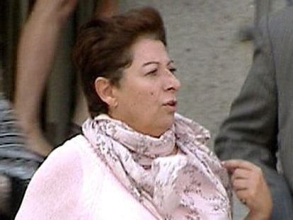 Teresa Arellano, exsecretaria de Rodrigo Rato, a su salida del Juzgado de Instrucción 31 de Madrid, en una imagen de archivo.
