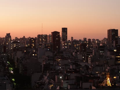 Vista de la ciudad de Buenos Aires, Argentina, en abril de 2020.