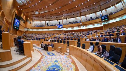 Fotografía general de un Pleno del Senado, en Madrid.