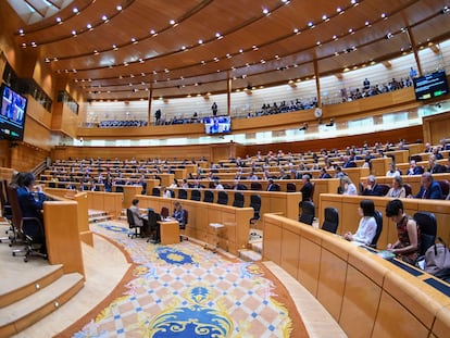 Fotografía general de un Pleno del Senado, en Madrid.