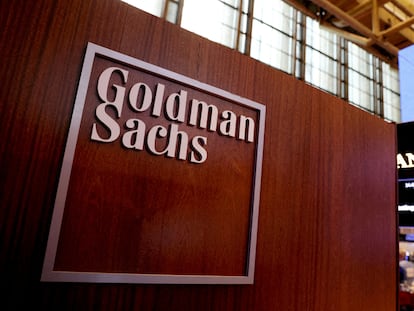 Un logotipo de Goldman Sachs.
