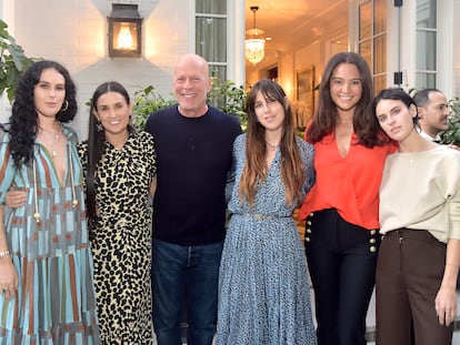 Demi Moore, Bruce Willis y sus hijas